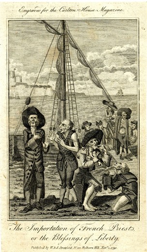 Anon., The Importation of French Priests, or the Blessings of Liberty, 1792. British Museum, London. 